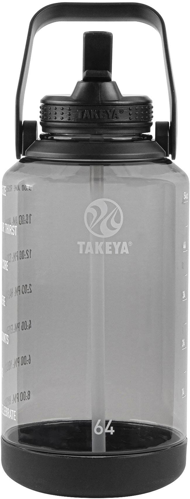 Alt View 11. Takeya - Tritan 64oz Straw Motivational - Stormy Black.