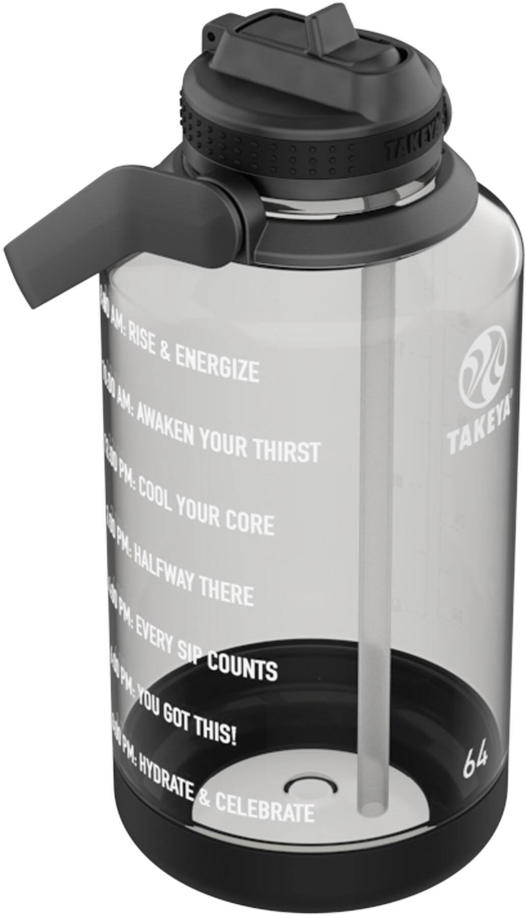 Alt View 12. Takeya - Tritan 64oz Straw Motivational - Stormy Black.