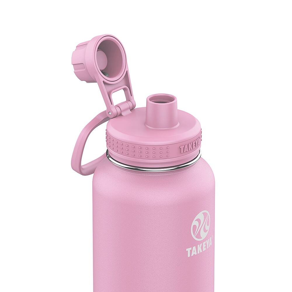 Left. Takeya - Actives 32oz Spout Bottle - Pink Lavender.