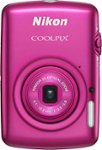 Front Standard. Nikon - Coolpix S01 10.1-Megapixel Digital Camera - Pink.