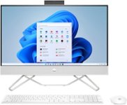 Front Zoom. HP - 24" Touch-Screen All-In-One - AMD Ryzen 5 - 8GB Memory - 1TB SSD - Starry White.