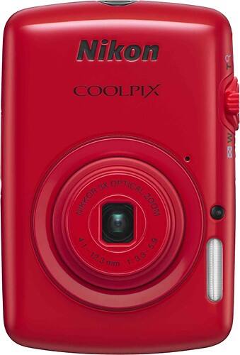 Best Buy: Nikon Coolpix S01 10.1-Megapixel Digital Camera Red 26348