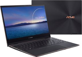 ASUS - ZenBook Flip S13" OLED Ultra Slim Laptop, 13.3” 4K UHD OLED, IntelEvo Platform Core i7-1165G7 CPU, 16GB RAM, 1TB SSD - Front_Zoom