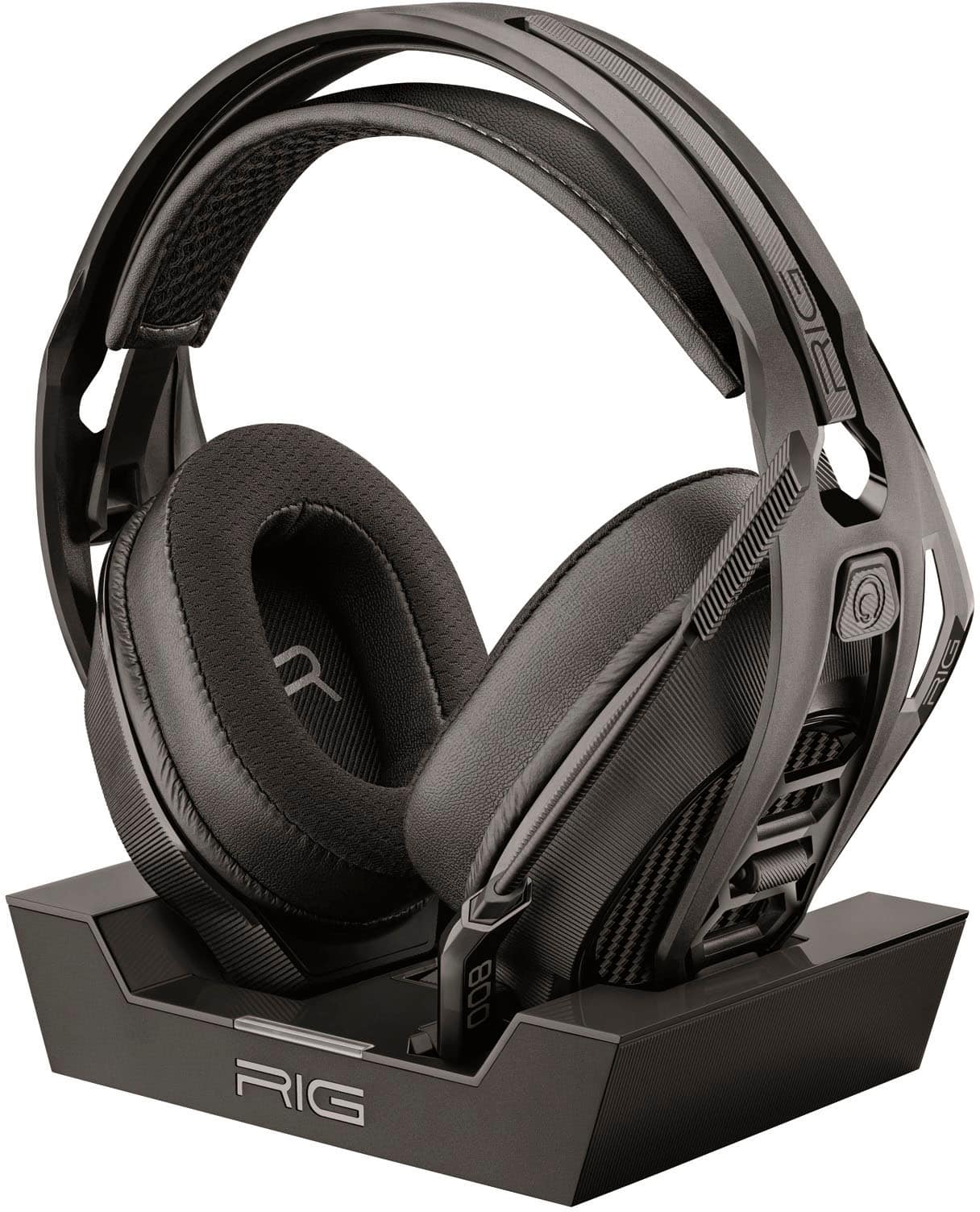 Front. RIG - 800 Pro HS Wireless Headset and Base Station for PS4|PS5 - Black.
