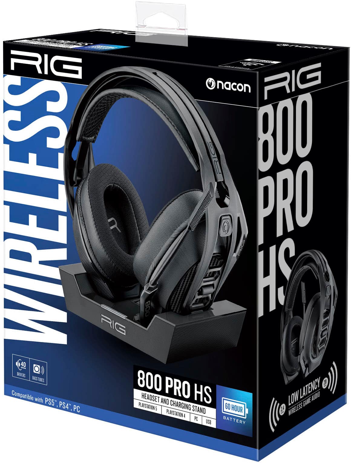 Alt View 17. RIG - 800 Pro HS Wireless Headset and Base Station for PS4|PS5 - Black.