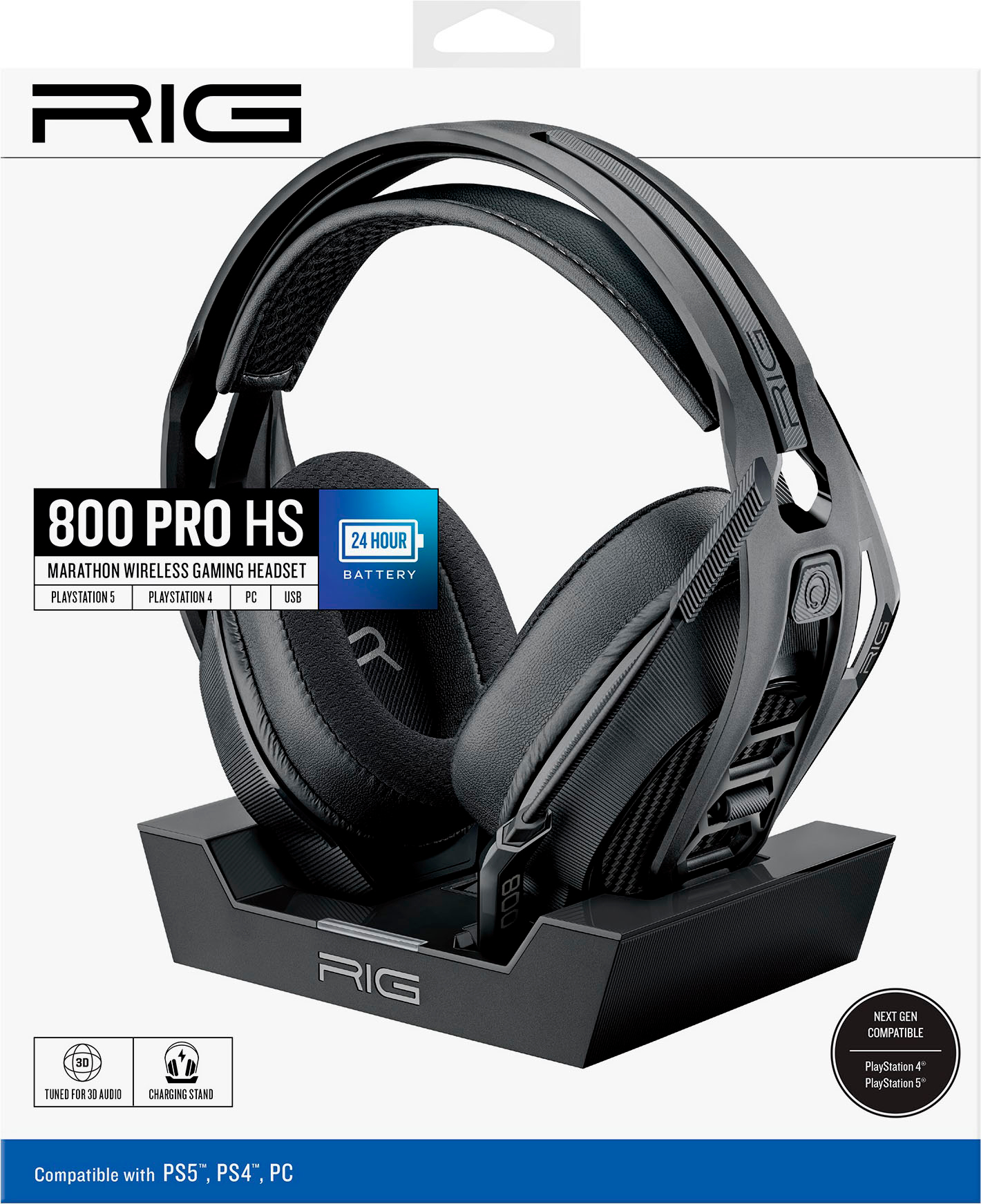 knop Renderen Op maat RIG 800 Pro HS Wireless Headset and Base Station for PS4|PS5 Black Black  10-1174-01 - Best Buy