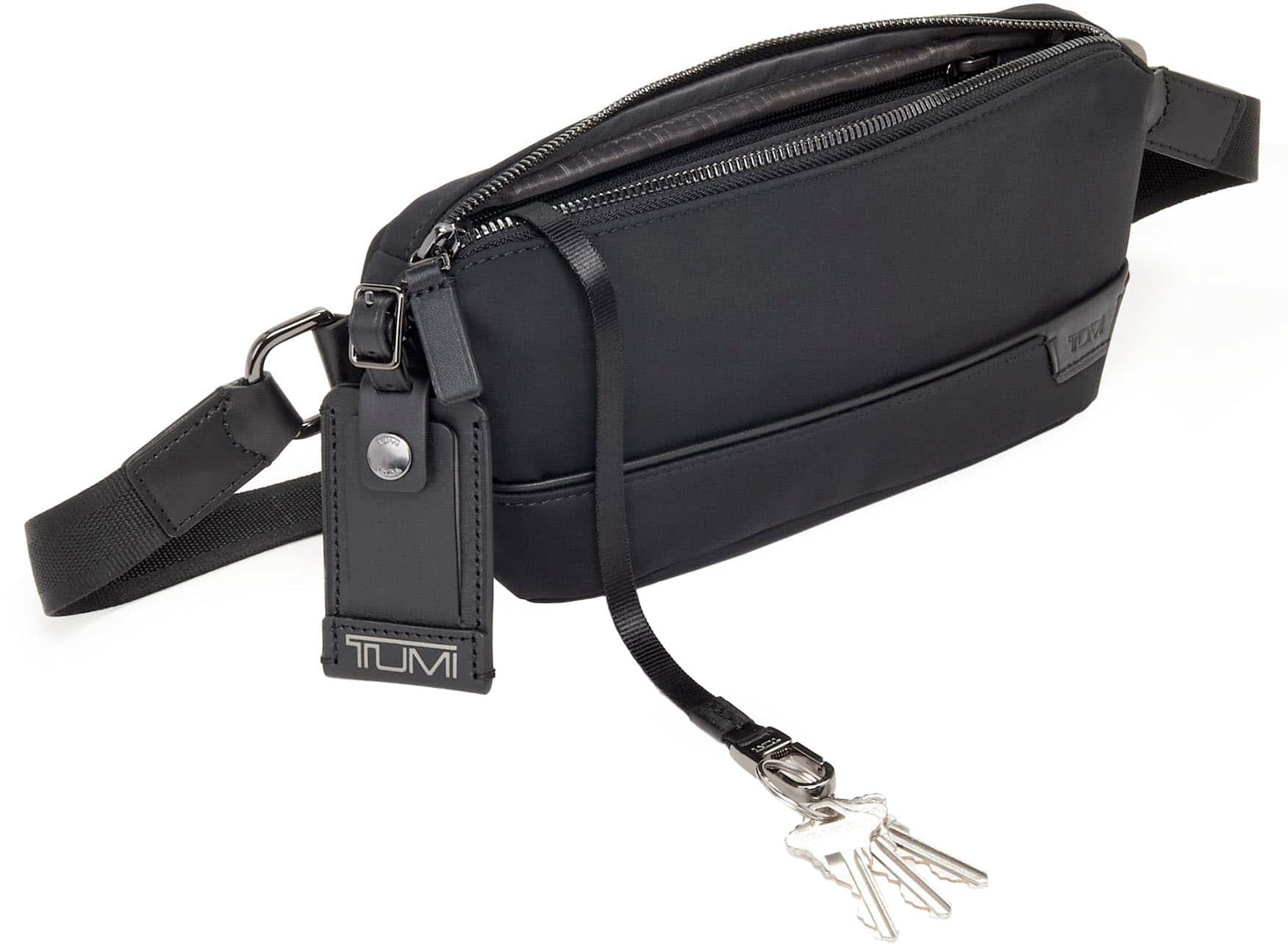 Angle View: TUMI - Harrison Daven Waist Pack - Black