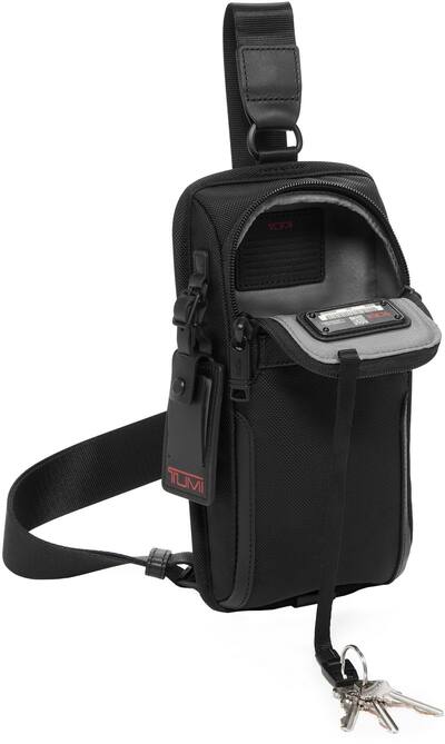TUMI Alpha3 コンパクト・スリング ブラック アルファ3 TUMI Alpha 3 Compact Sling Black 142398-1041 - Best Buy