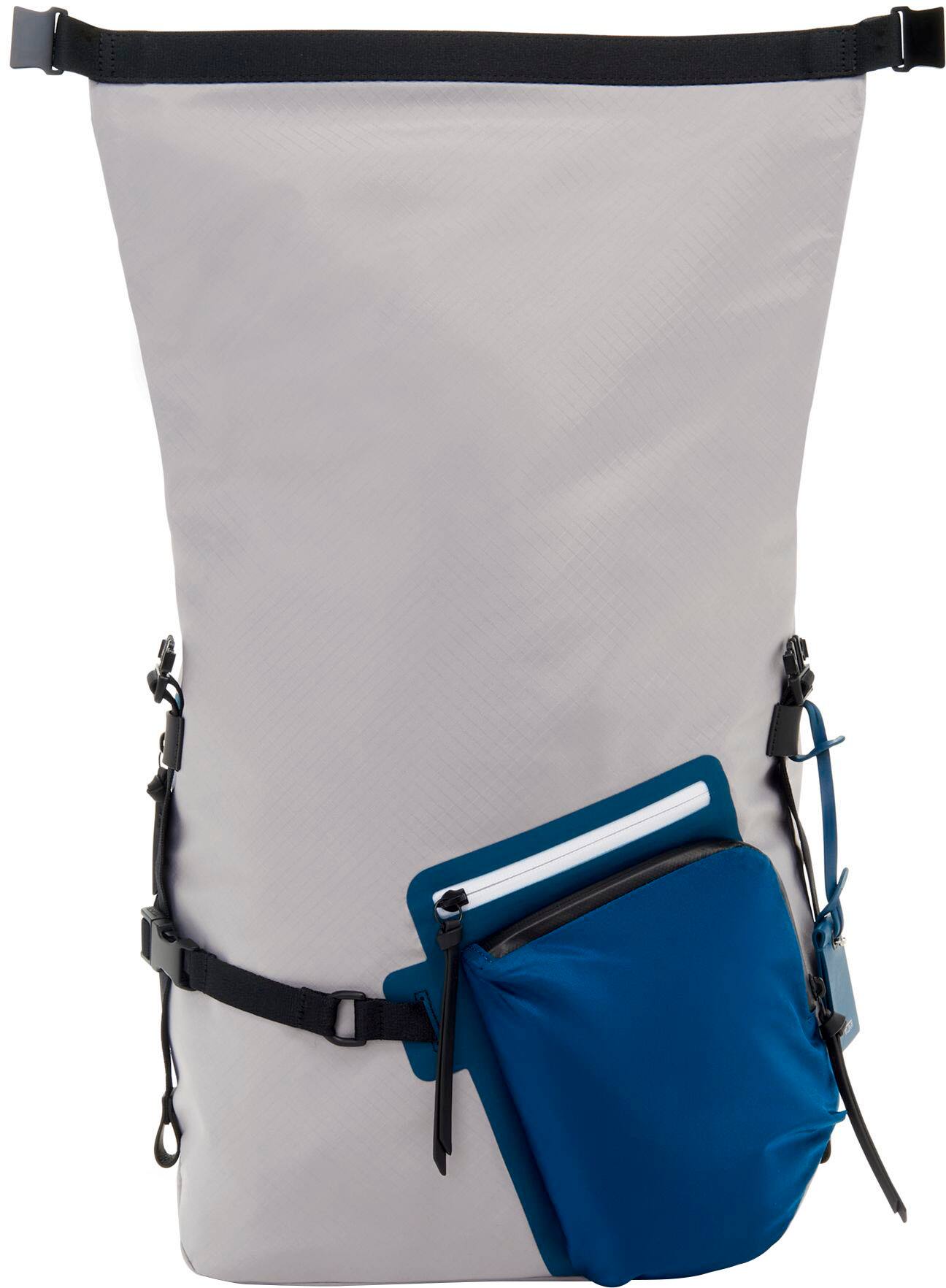 Angle View: TUMI - Devoe Kiri Roll Top Backpack - Grey