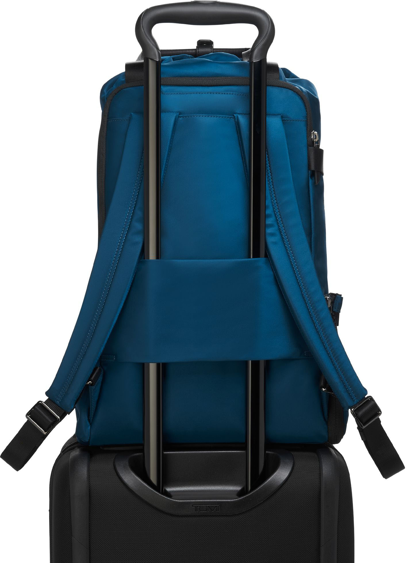 Best Buy: TUMI Voyageur Fern Drawstring Backpack Blue 142361-9644