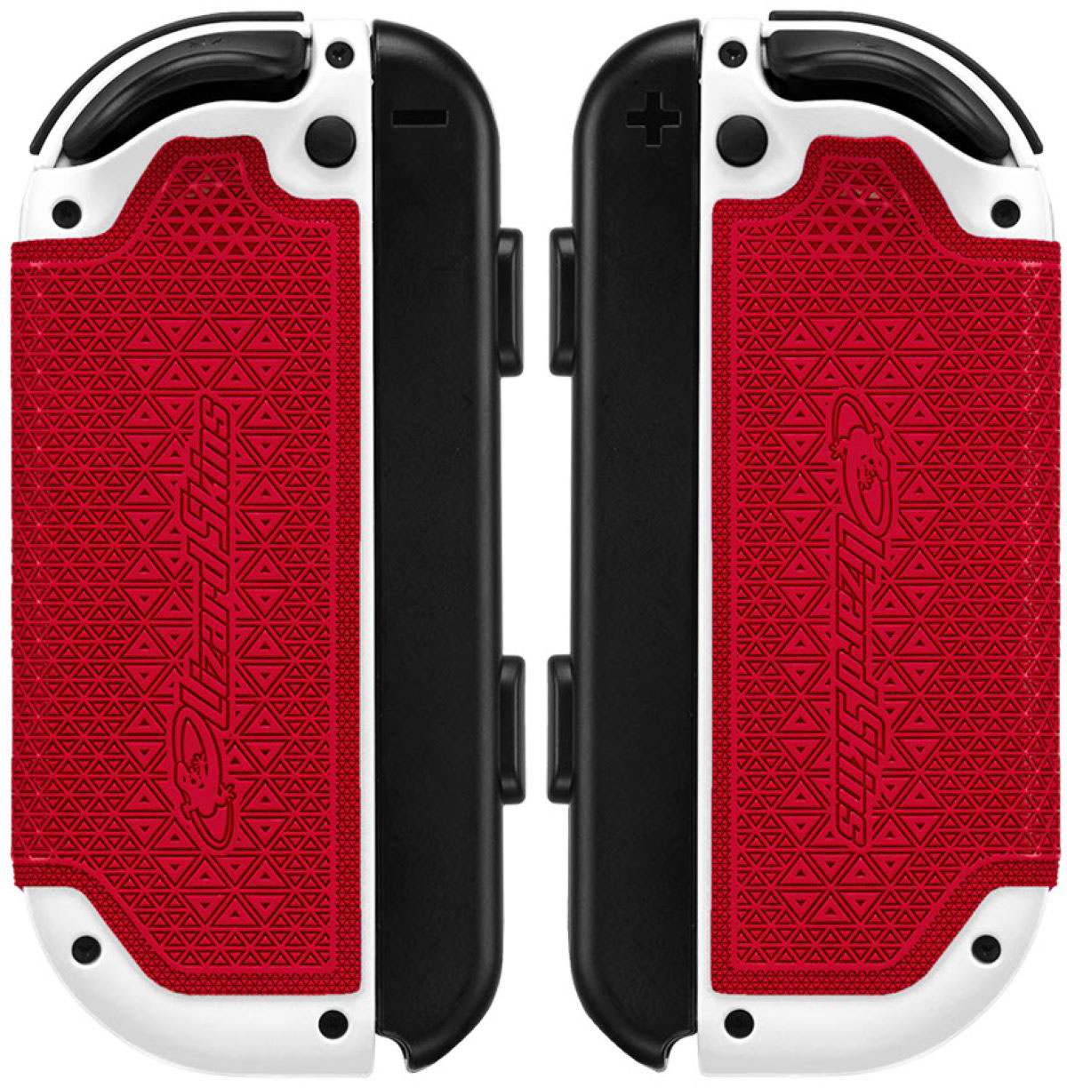 Back View: Lizard Skins - DSP Controller Grip for Switch Joy-Con - Red