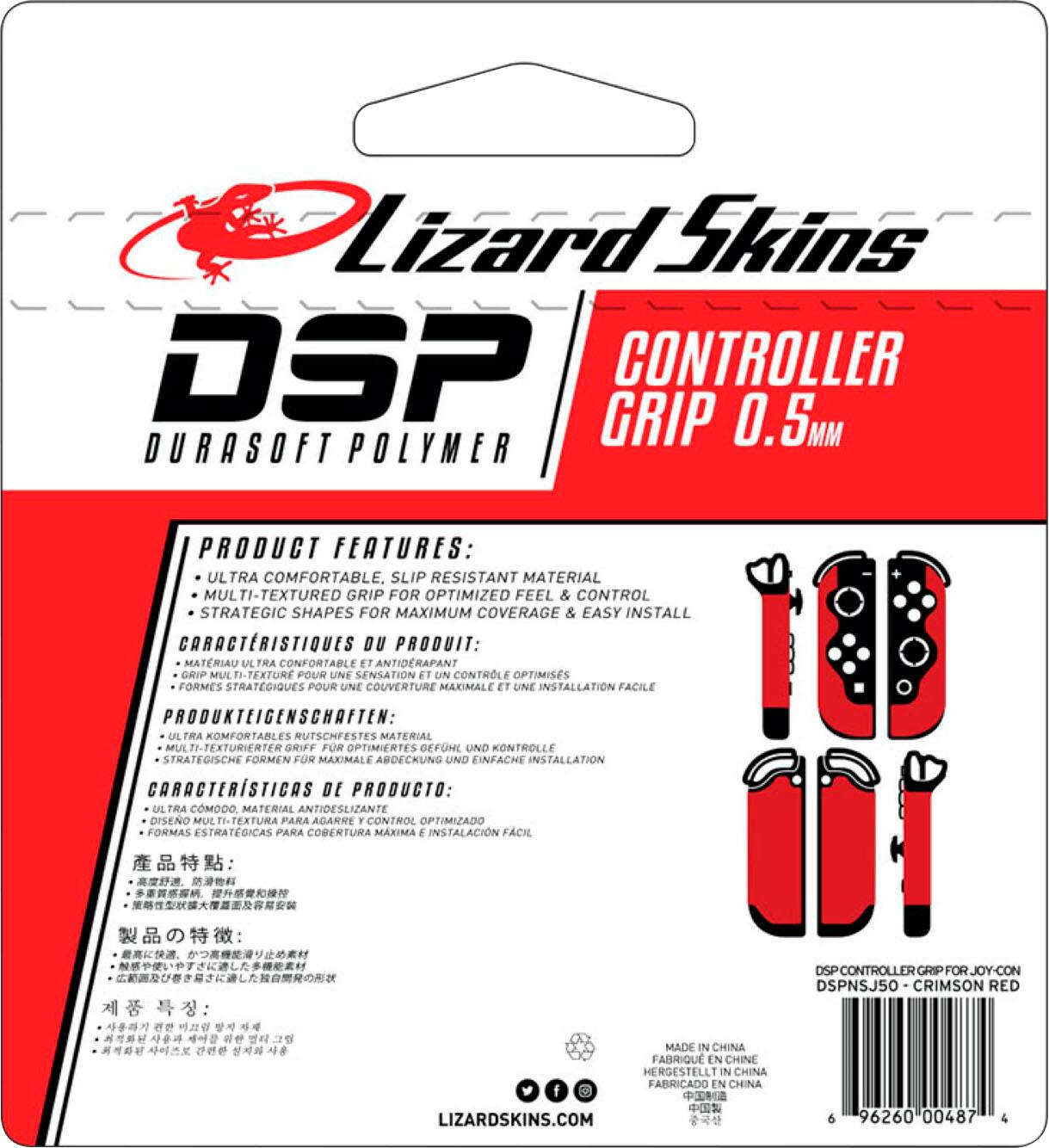 Alt View 14. Lizard Skins - DSP Controller Grip for Switch Joy-Con - Red.