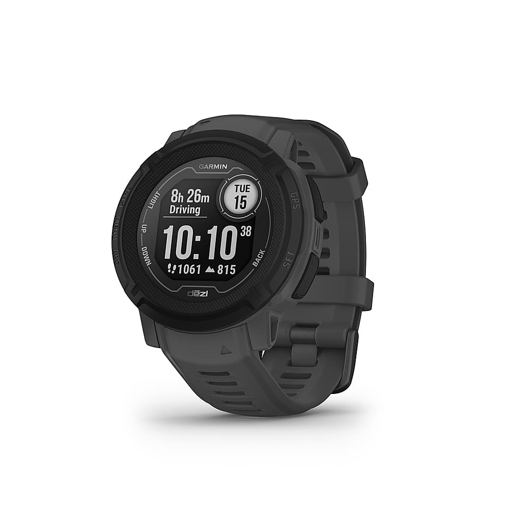 Left View: Garmin - Instinct 2 dēzl Edition 33mm Smartwatch Fiber-reinforced Polymer - Graphite