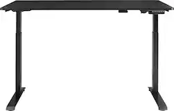 Insignia™ - Adjustable Standing Desk with Electronic Controls - 55.1" wide - Black - Front_Zoom