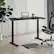 Alt View 16. Insignia™ - Adjustable Standing Desk with Electronic Controls - 55.1" wide - Black.