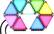 Left. CORSAIR - iCUE LC100 Smart Case Lighting Triangles, Starter Kit - Multicolor.