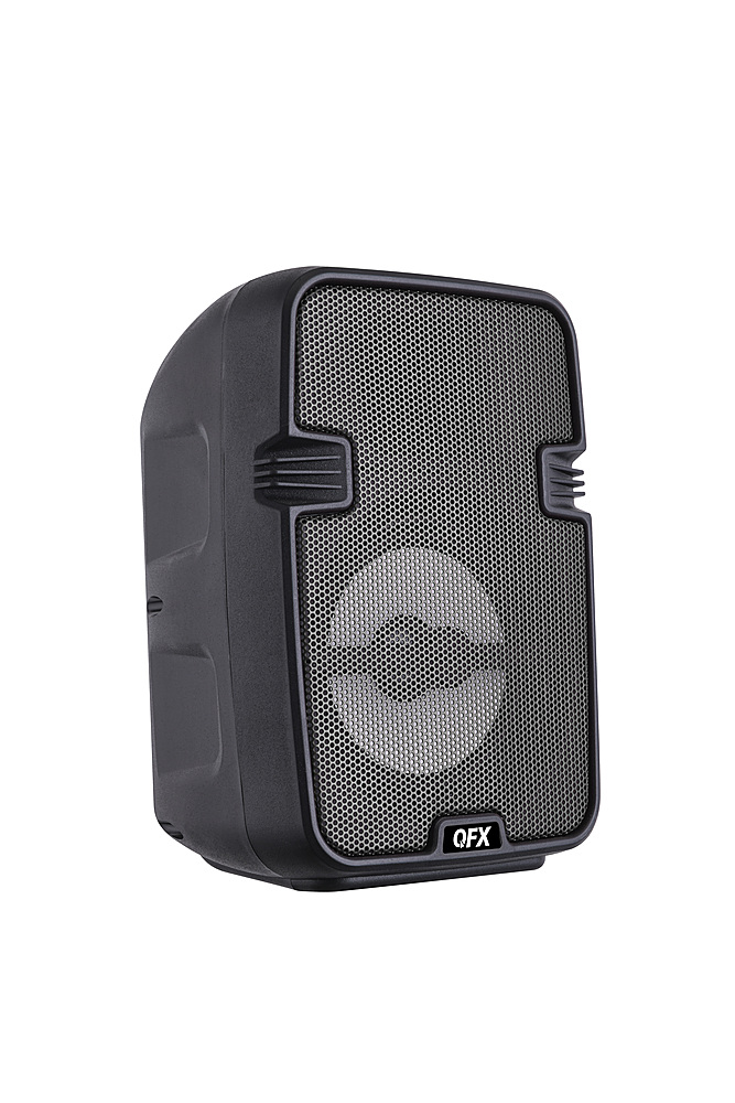 Angle View: QFX - 4" BT Speaker with LED Light - Black