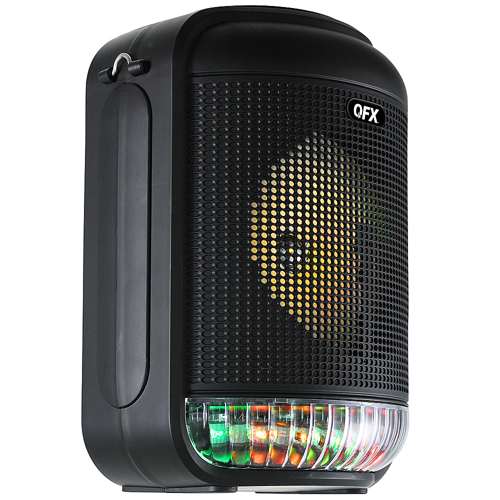 Angle View: QFX - 6.5" Bluetooth Recharge Speaker Surround Lights - Black