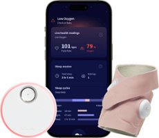 Owlet - Dream Sock®- FDA-Cleared Smart Baby Monitor with Live Health Readings and Notifications - Dusty Rose - Front_Zoom