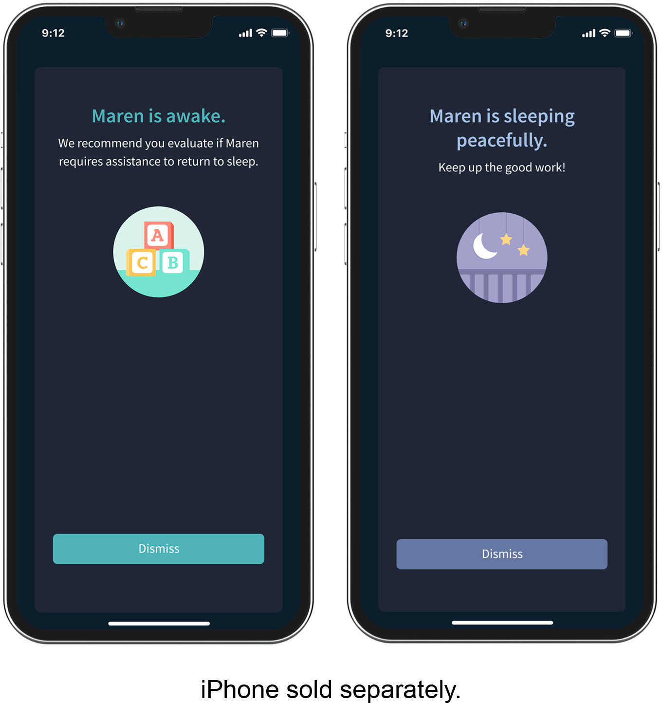 Alt View 15. Owlet - Dream Sock FDA-Cleared Smart Baby Monitor with Live Health Readings and Notifications - Dusty Rose.
