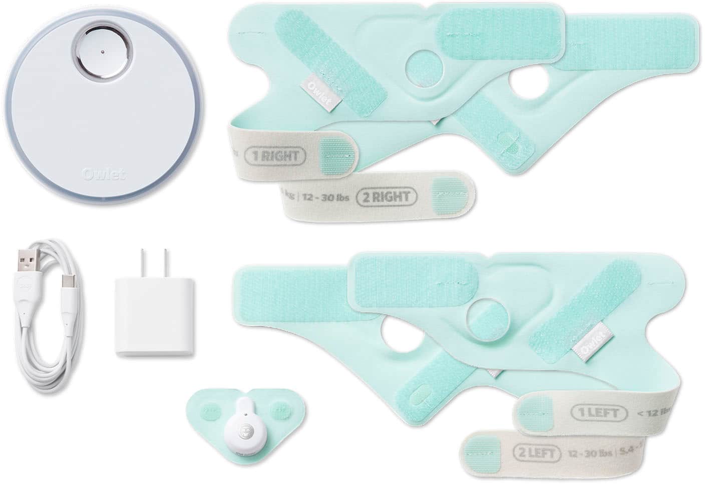 Alt View 17. Owlet - Dream Sock FDA-Cleared Smart Baby Monitor with Live Health Readings and Notifications - Dusty Rose.