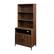 Angle. Walker Edison - Contemporary 2-Door Hutch Bookshelf - Dark Walnut.