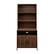 Front. Walker Edison - Contemporary 2-Door Hutch Bookshelf - Dark Walnut.