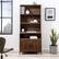 Alt View 11. Walker Edison - Contemporary 2-Door Hutch Bookshelf - Dark Walnut.