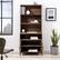 Alt View 16. Walker Edison - Contemporary 2-Door Hutch Bookshelf - Dark Walnut.