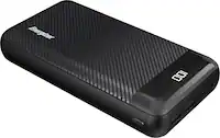 Energizer - MAX 30,000mAh 15W USB-C 3-Port Universal Portable Battery Charger/Power Bank w/ LCD screen for Smartphones & Accessories - Black - Front_Zoom