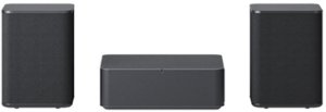 LG - 140W Wireless Rear Channel Speakers (Pair) - Black - Front_Zoom