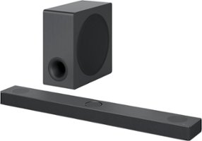 LG - 3.1.3 Channel Soundbar with Wireless Subwoofer, Dolby Atmos and DTS:X - Black - Angle_Zoom