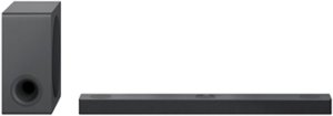 LG - 3.1.3 Channel Soundbar with Wireless Subwoofer, Dolby Atmos and DTS:X - Black - Front_Zoom