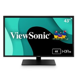 ViewSonic - VX4381-4K 42.5"  LCD 4K UHD Monitor with HDR (DisplayPort USB, HDMI) - Black - Front_Zoom