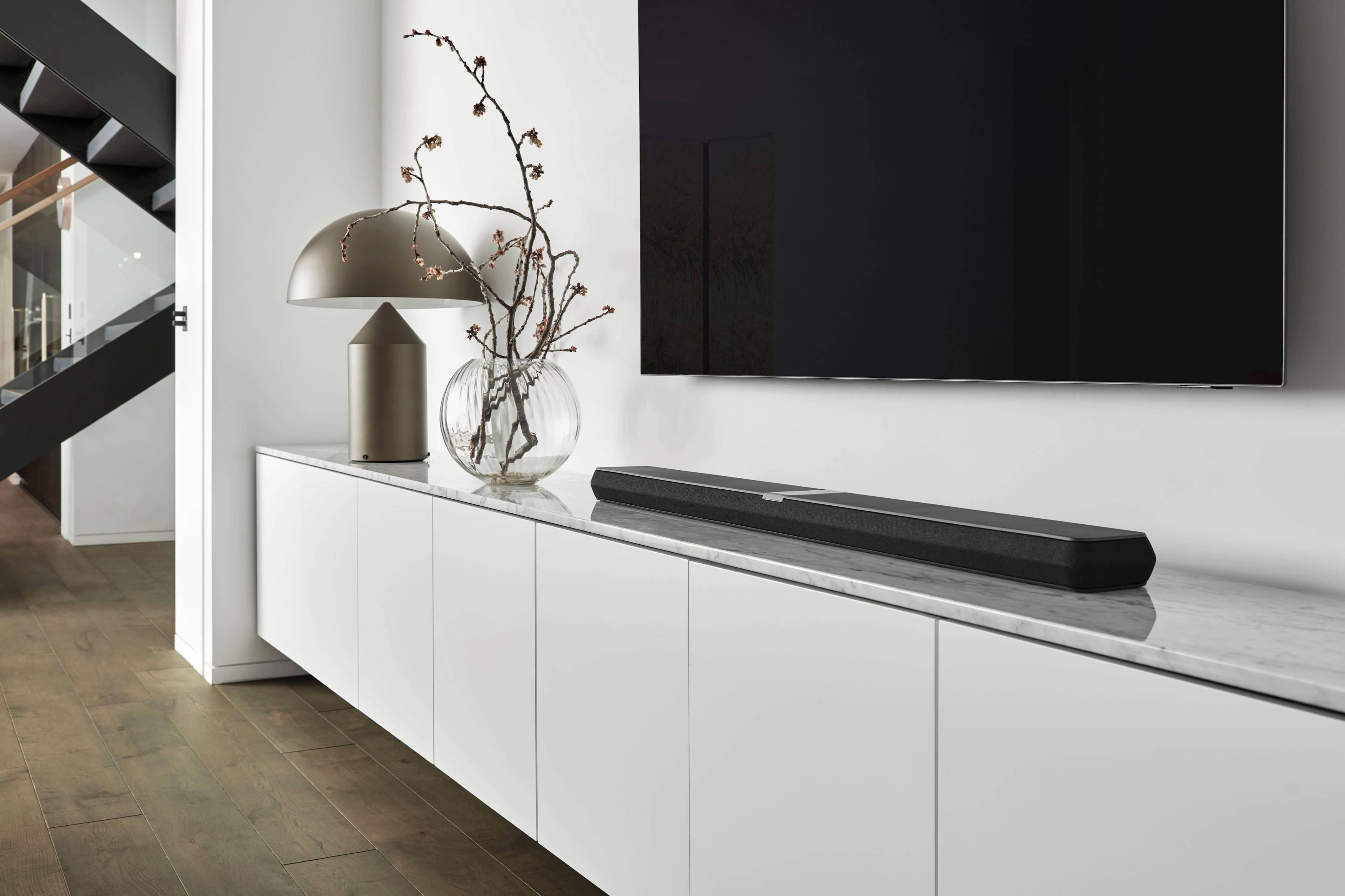 Alt View 11. Bowers & Wilkins - Panorama 3 Atmos Soundbar with Built-In Subwoofer - Black.