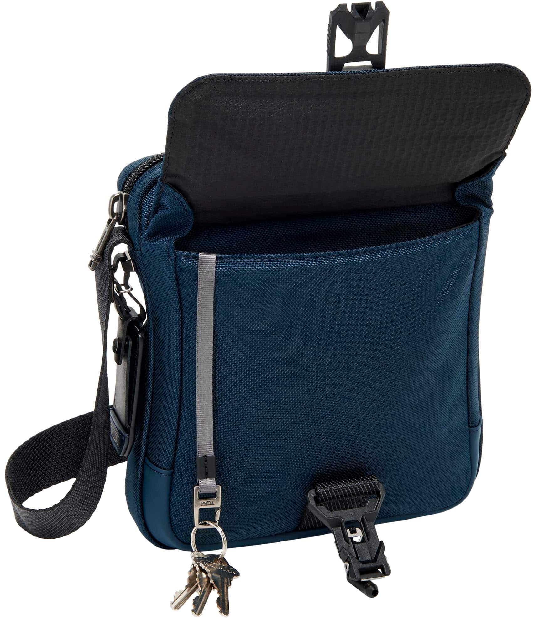 Angle View: TUMI - Alpha Bravo Junior Crossbody - Navy