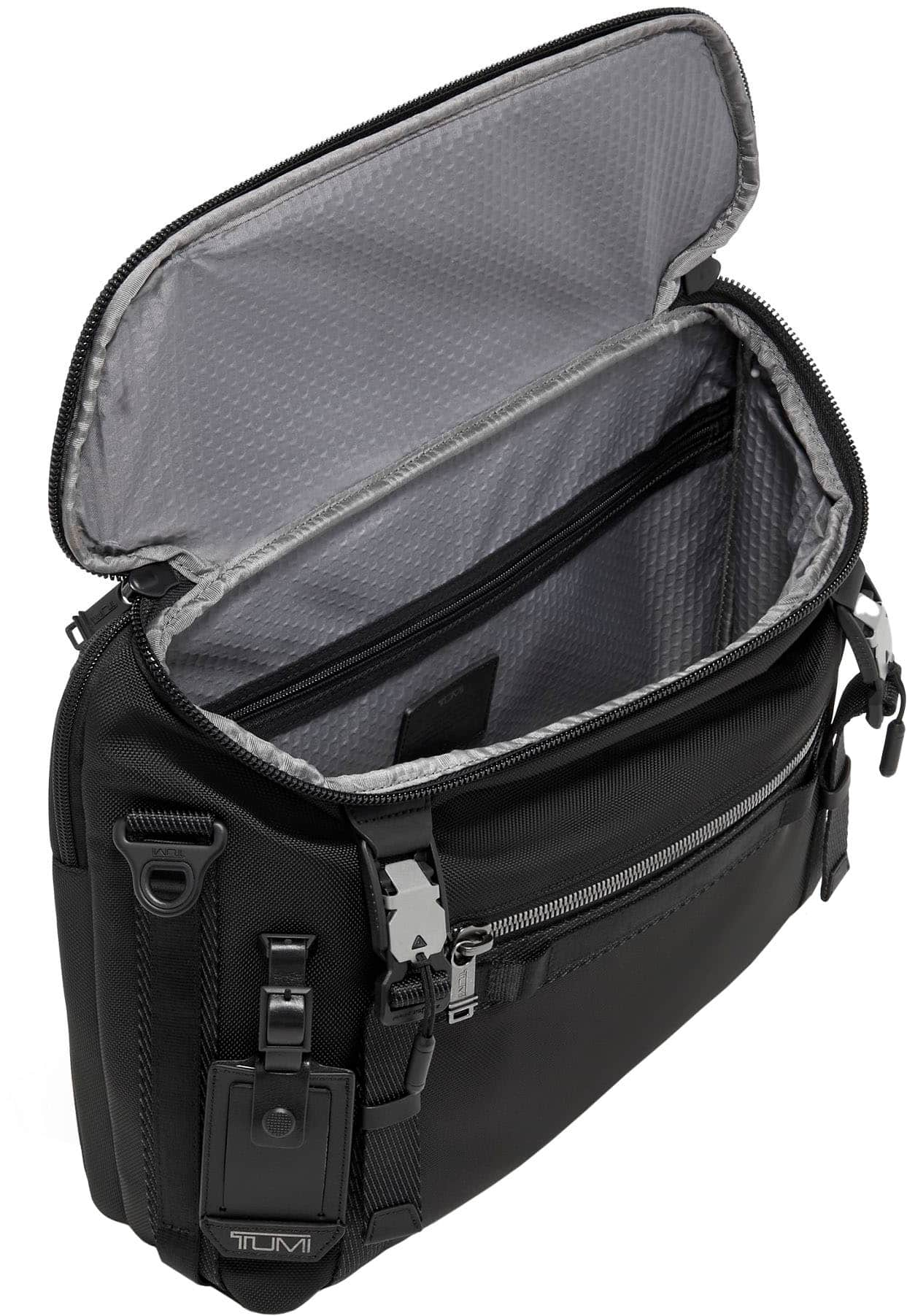 Angle View: TUMI - Alpha Bravo Trench Brief - Black