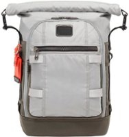 TUMI - Ally Roll Top Backpack - Grey - Front_Zoom