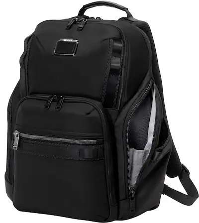 tumi alpha search backpack - Bravo - Laptop Backpack for Men & Women - Backpack for Work & Travel - 17.0" X 14.0" X 8.3" - Black Leather The addition of daisy chains makes it compatible with TUMI accessories to further enhance its functionality Tumi Alpha Bravo Search Backpack