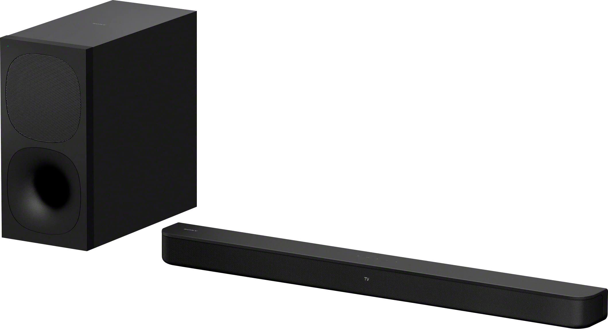 Front. Sony - HT-S400 2.1ch Soundbar with powerful wireless Subwoofer - Black.