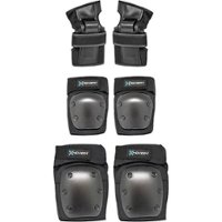 Hover-1 - Kids Protective Elbow Pads, Wrist Guards and Knee Pads Set - Black - Front_Zoom