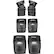 Front. Hover-1 - Kids Protective Elbow Pads, Wrist Guards and Knee Pads Set - Black.