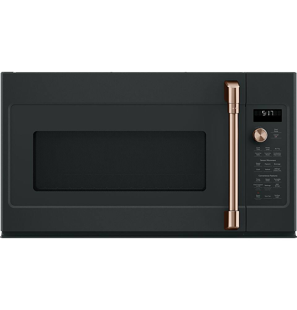 The image features a black oven with a timer on the front. The timer displays the time of 5:17. The oven has a gold handle, which adds a touch of elegance to the appliance. The oven is empty, and the timer is set to 5:17, indicating that it is ready to be used.