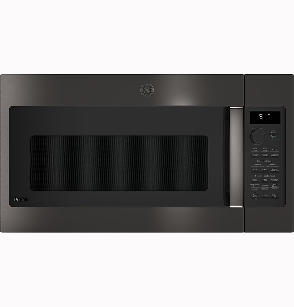 GE 1.0 Cu. Ft. Convection Countertop Microwave with Air Fry Black