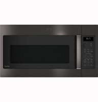 GE Profile - Profile Series 1.7 Cu. Ft. Convection Over-the-Range Microwave with Sensor Cooking and Chef Connect - Black Stainless Steel - Front_Zoom