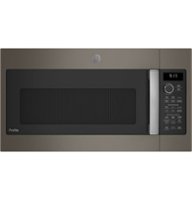GE Profile - Profile Series 1.7 Cu. Ft. Convection Over-the-Range Microwave with Sensor Cooking and Chef Connect - Slate - Front_Zoom