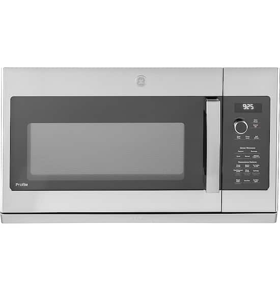 GE Profile 2.2 Cu. Ft. OTR Sensor Microwave Oven Stainless Steel