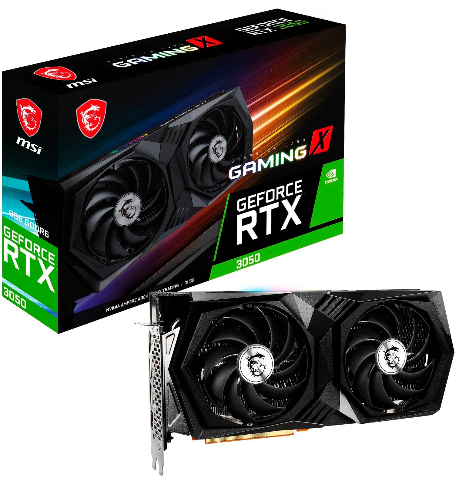 thumbnail image 2 of Maxsun NVIDIA GeForce RTX 3050 6GB GDDR6 Graphics Card - Low Profile, Small Form Factor, PCIe 4.0, HDMI 2.1, DP 1.4a For Gaming PCs 2 of 14