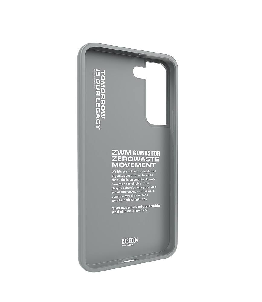 Left View: Zero Waste Movement - ZWM Samsung Galaxy S22 Phone Case - Grey