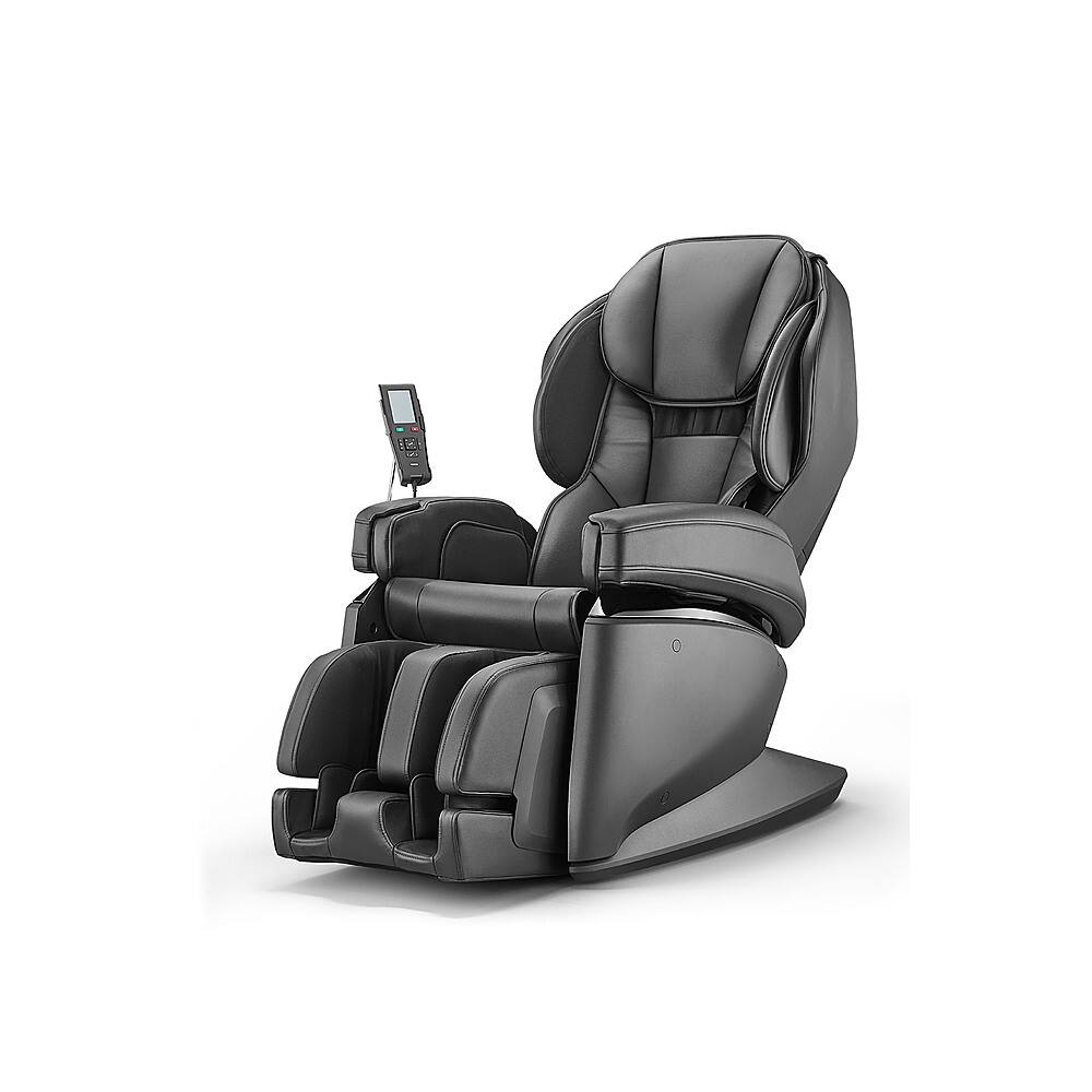 Left View: Synca Wellness - JP1100 Made in Japan 4D Massage chair - Black